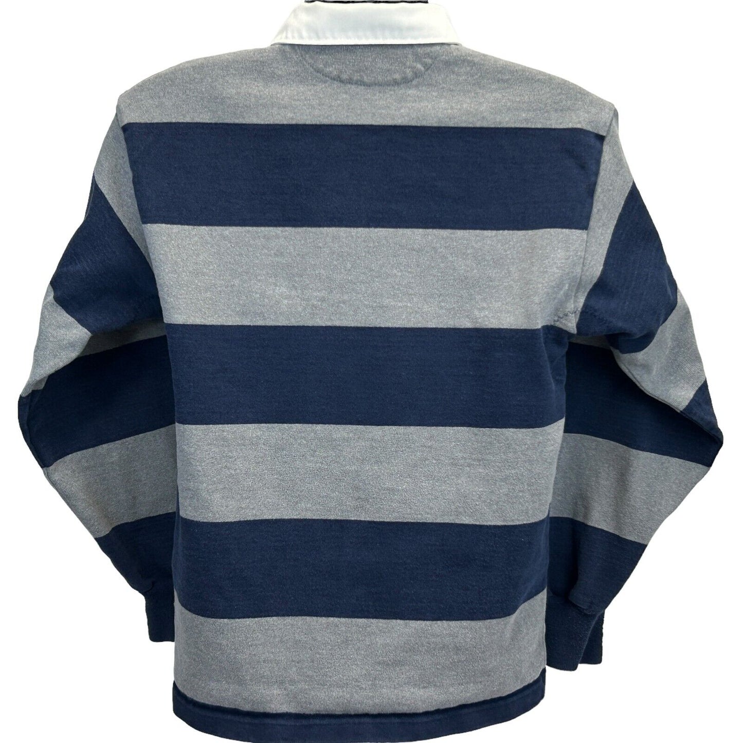 Georgetown University Hoyas Vintage Y2Ks Rugby Polo Shirt Small NCAA Mens Gray
