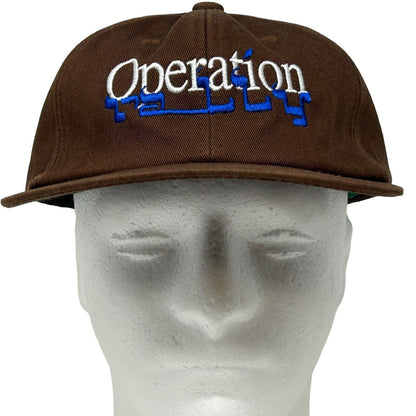 Operation Rally Dad Hat Brown Art Streetwear Six Panel Strapback Baseball Cap