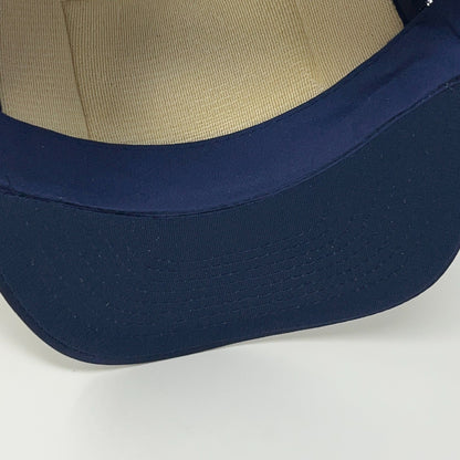 Vintage AMVETS Missouri Veterans Navy Blue Trucker Snapback Baseball Hat Cap