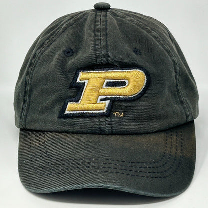 Purdue University Boilermakers Dad Hat Baseball Cap Black Strapback NCAA College