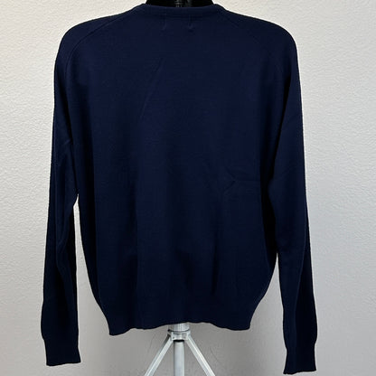 Vintage 80s Ballys Craps Tournament Sweater Blue Las Vegas Casino Mens L Large