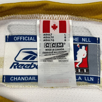 Portland Lumberjax Jersey White NLL Lacrosse Official Reebok Shirt L Large