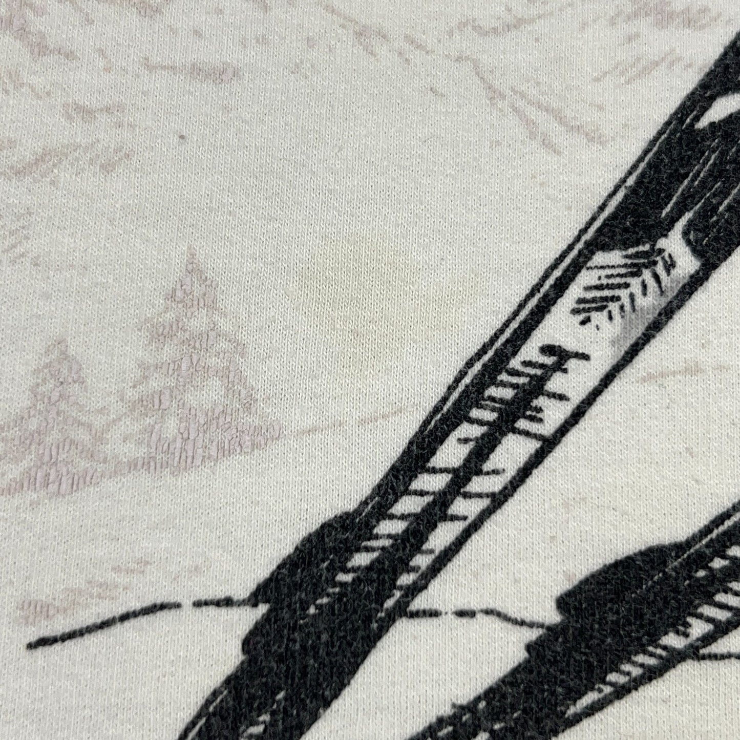 Apres Ski Club Sweatshirt Chemistry Skiing Skier Crewneck White Womens L Large