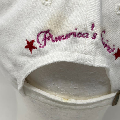 Vintage 90s Seagrams 7 Dad Hat Baseball Cap Americas Spirit Strapback White