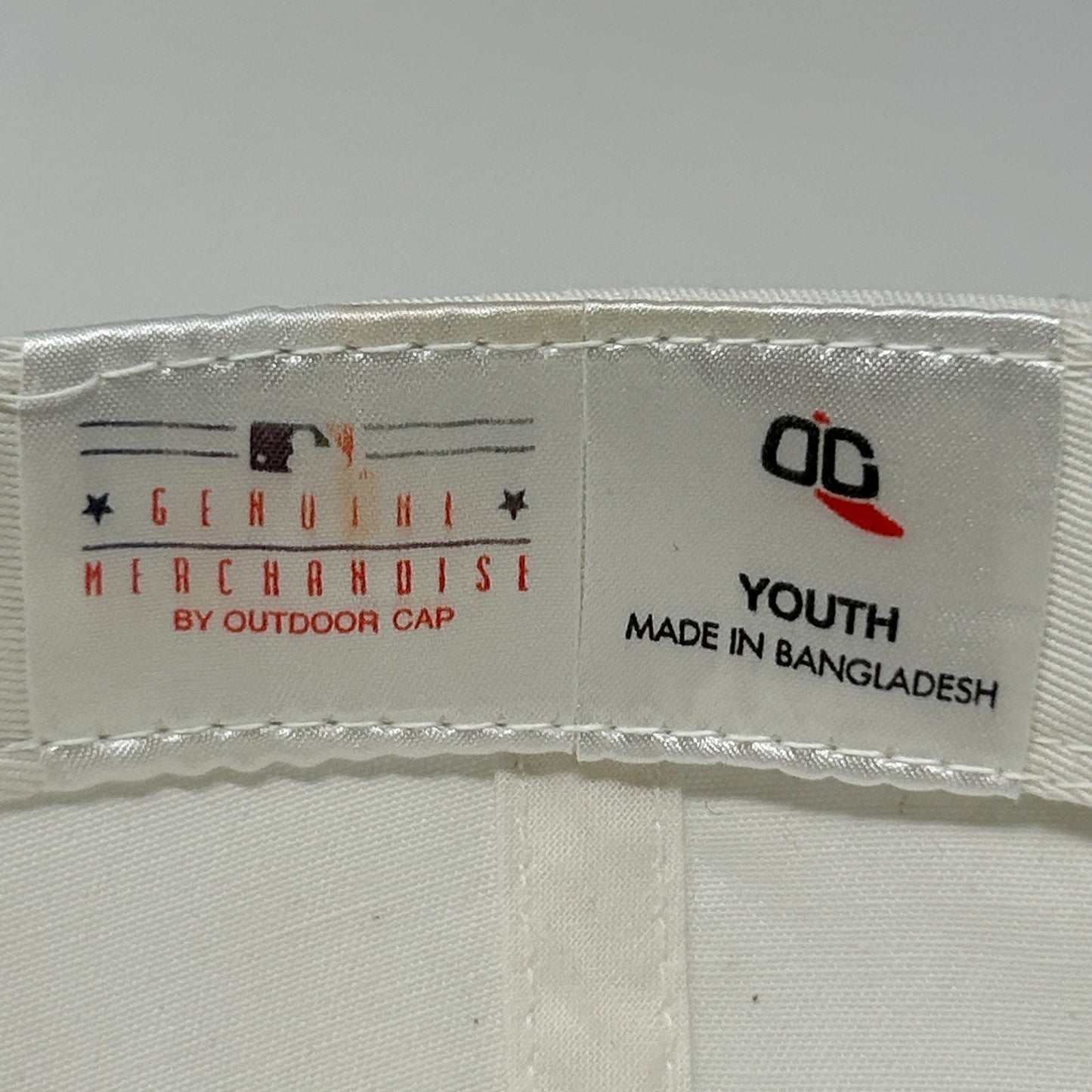 Vintage 90s MLB What A Game Youth Hat Baseball Cap Logo Kids Boys Snapback White