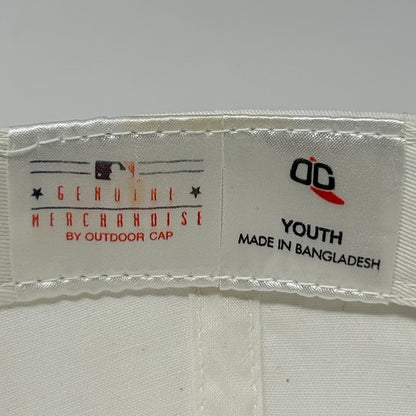 Vintage 90s MLB What A Game Youth Hat Baseball Cap Logo Kids Boys Snapback White