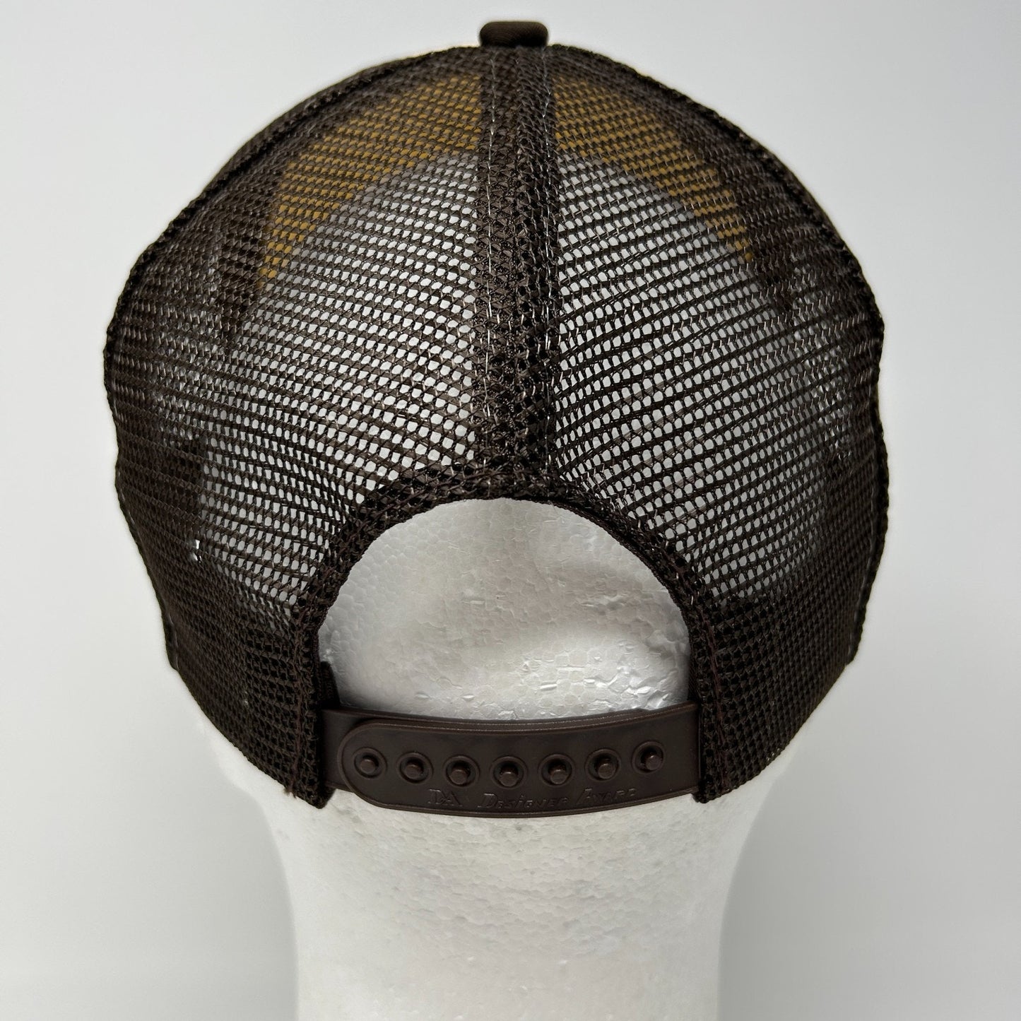 Vintage 80s Bobs Tire Service Trucker Hat Baseball Cap Mesh Snapback Brown