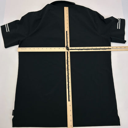 Las Vegas Raiders Polo Shirt Black NFL On Field Short Sleeve Nike Dri Fit Large