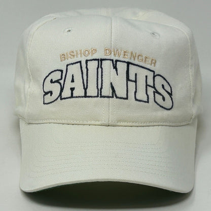 Vintage Bishop Dwenger High School Saints Youth Baseball Hat Cap Snapback White