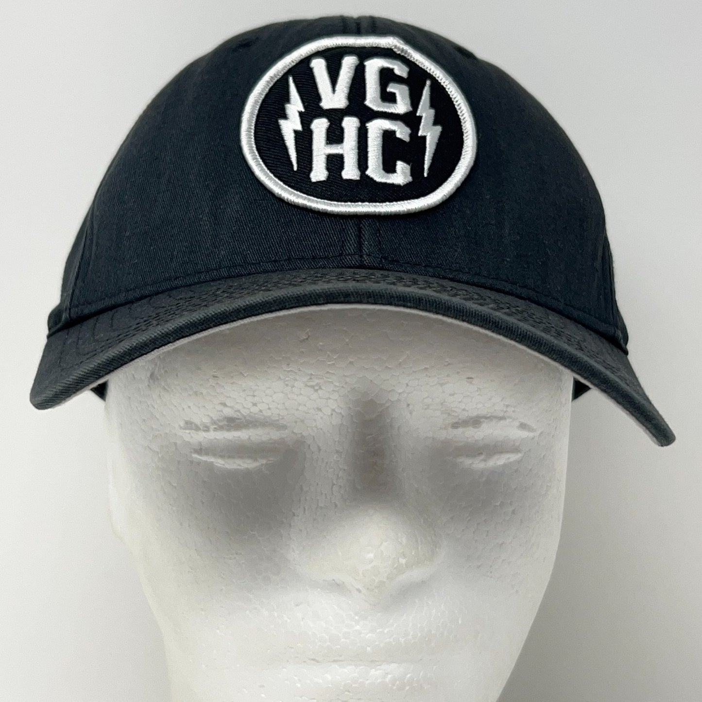 Violent Gentlemen Hockey Club Patch Hat Baseball Cap FlexFit S-M Black VGHC Bolt