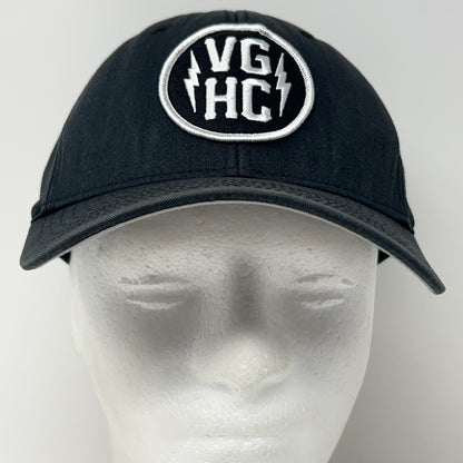 Violent Gentlemen Hockey Club Patch Hat Baseball Cap FlexFit S-M Black VGHC Bolt