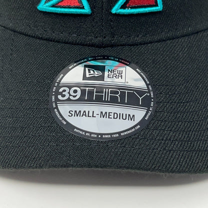 Arizona Diamondbacks Hat Baseball Cap New Era 39Thirty MLB Black Flex Fitted S-M