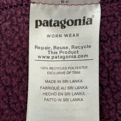 Patagonia Better Sweater Fleece Jacket Womens Medium Red 1/4 Zip Pullover 25618