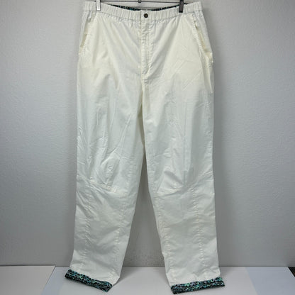 Vintage 80s 90s Exchange Sport Pants Baggy Surfer White Mens XL X-Large 36-38x34