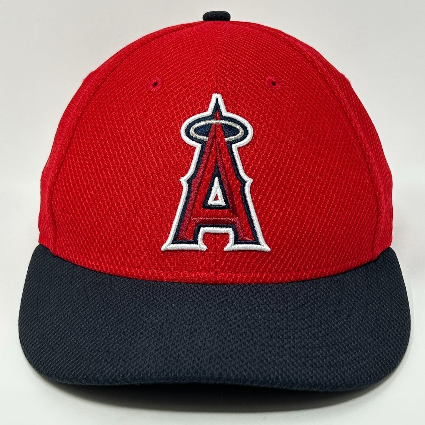 Los Angeles LA Angels Hat Baseball Cap Batting Practice New Era Red Fitted 7 3/8