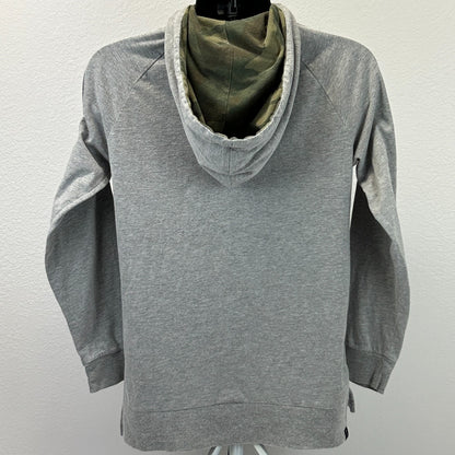 Neff Hooded T Shirt Mens S Small Gray Camouflage Hoodie Long Sleeve Pockets
