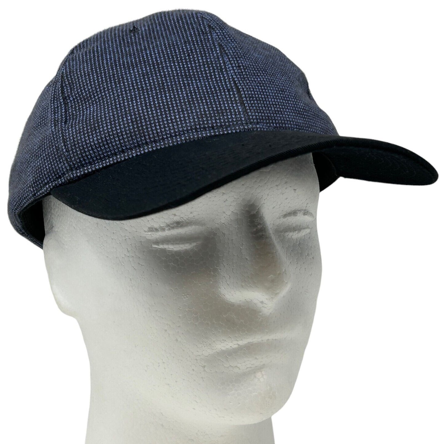 Blank Blue Black Baseball Hat Cap Solid Strapback 6 Panel