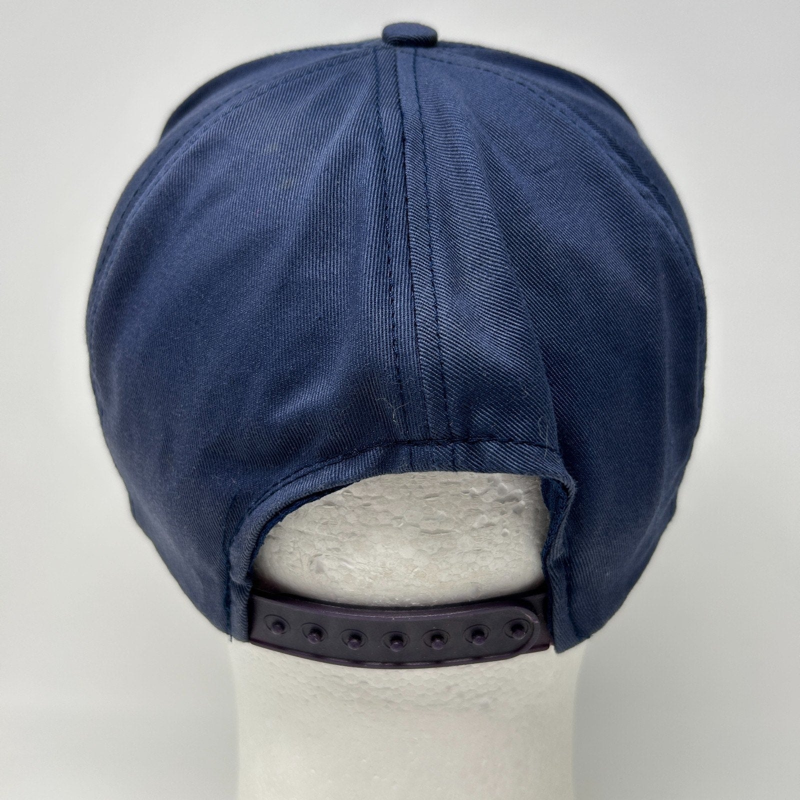 Vintage 90s Michigan Wolverines Cap Baseball Hat Front Row University NCAA Blue - Neon Vintage