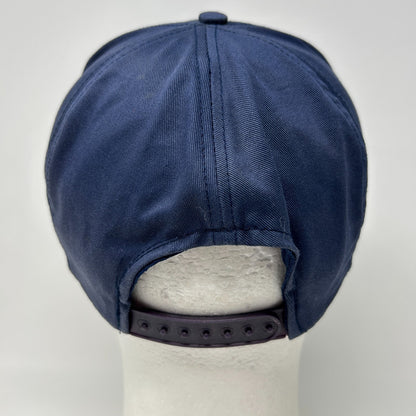 Vintage 90s Michigan Wolverines Cap Baseball Hat Front Row University NCAA Blue - Neon Vintage