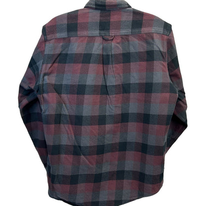 Orvis Big Bear Plaid Heavyweight Flannel Shirt Jacket XXL 2XL Shacket Mens Red