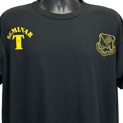 USAF Senior NCO Academy Vintage 90s T Shirt Seminar T AIr Force Made In USA XL