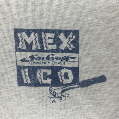 Distressed Mexico Labor Of Love Vintage 90s T Shirt Art Painter Christian 2XL