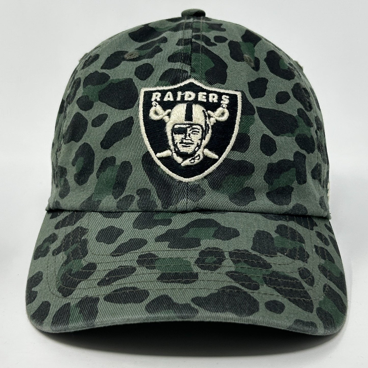 Las Vegas Raiders Hat Baseball Cap Cheetah Jaguar Leopard Print Strapback Green