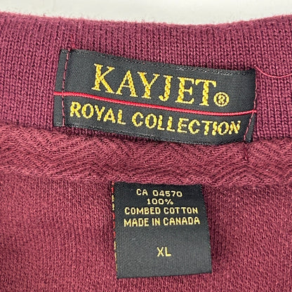 Vintage 90s Meta Lake Lodge Polo Shirt Nakina Ontario Canada Red Mens XL X-Large