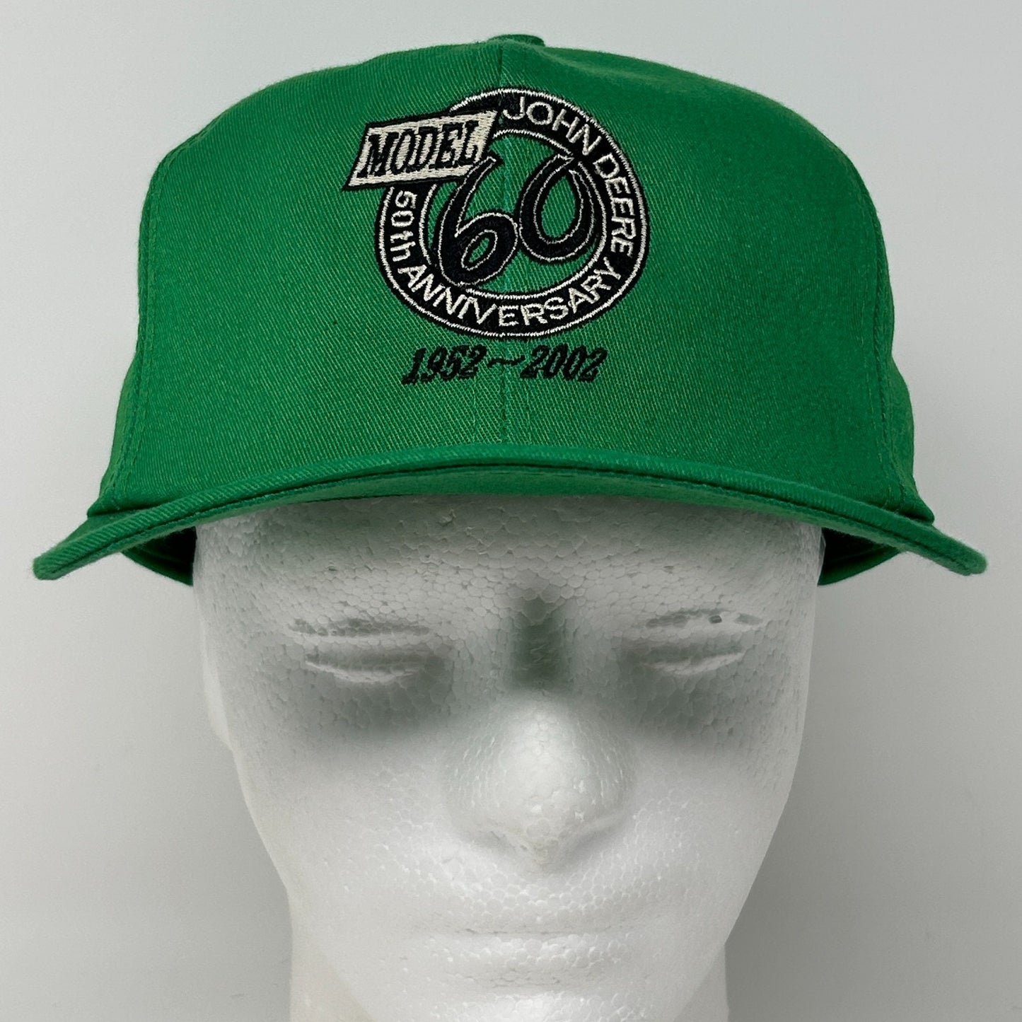 Vintage John Deere Model 60 Hat Cap Green Y2Ks Farmer Farm Tractor 50th Snapback