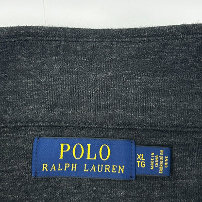 Polo Ralph Lauren 1/4 Quarter Zip Sweater Mock Neck Charcoal Gray XL X-Large