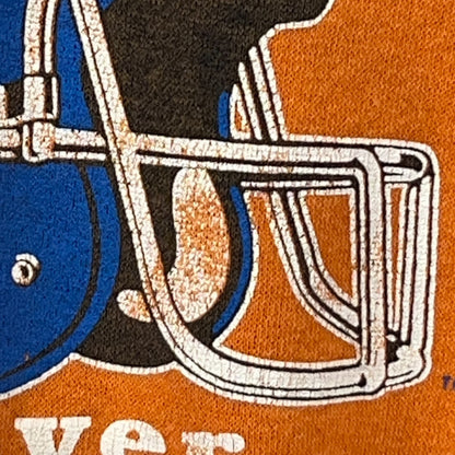 Vintage 80s Denver Broncos 1987 Sweatshirt Division Champions Orange M Medium