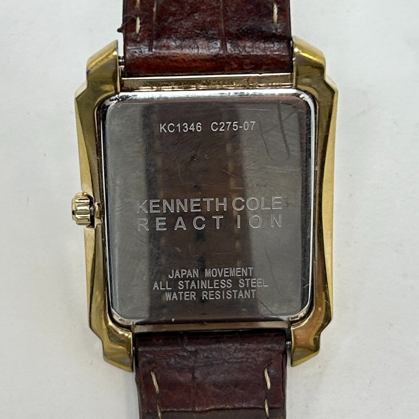 Vintage Kenneth Cole Reaction Watch Mens Wristwatch Analog Day Date KC1346