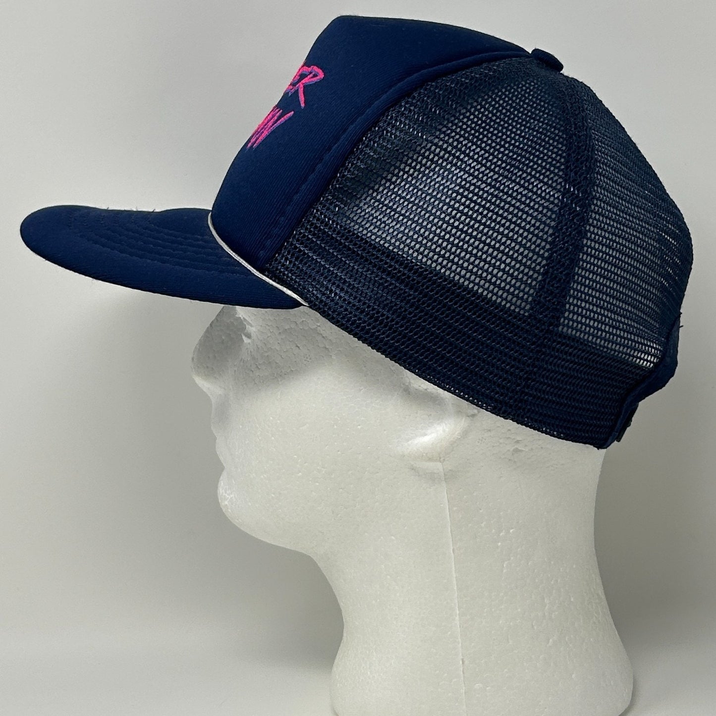 Vintage Sawyer Brown Trucker Hat Cap Blue Country Western Music Band Snapback