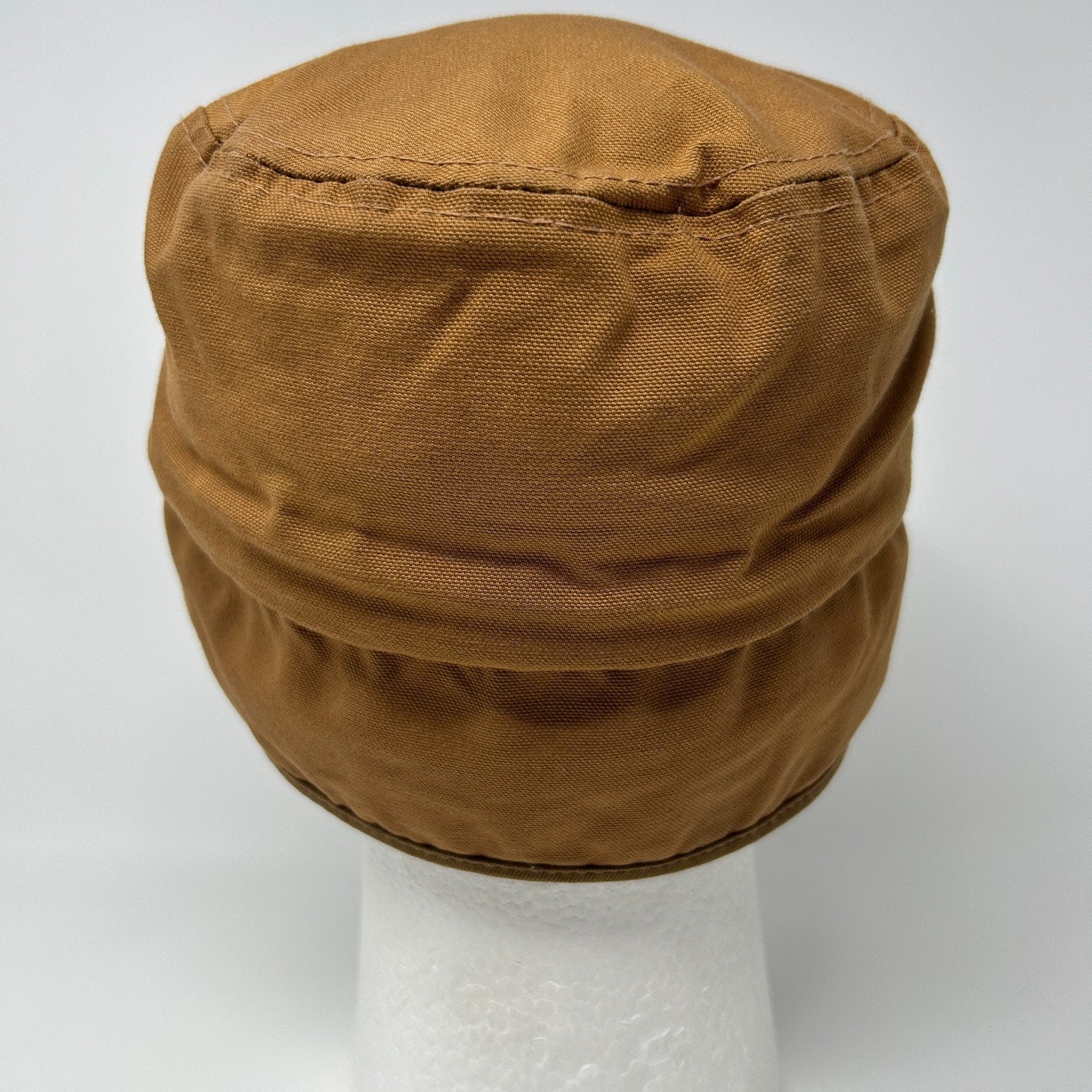 Broner Canvas Trapper Hat Baseball Cap Hunter Hunting Ear Flap Brown L Large - Neon Vintage