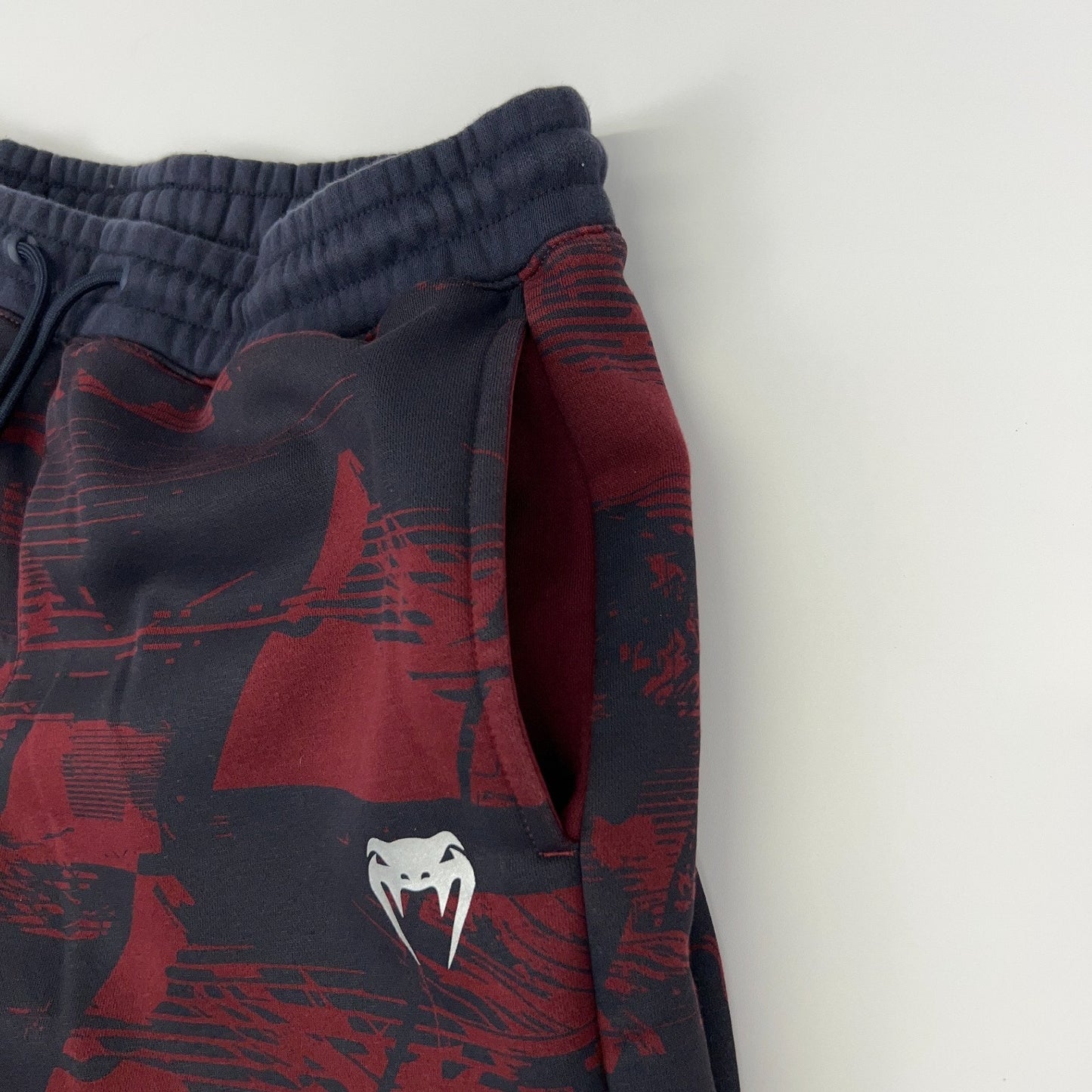 UFC Venum Sweatpants Joggers MMA Drawstring Pockets Red Navy Blue XL X-Large