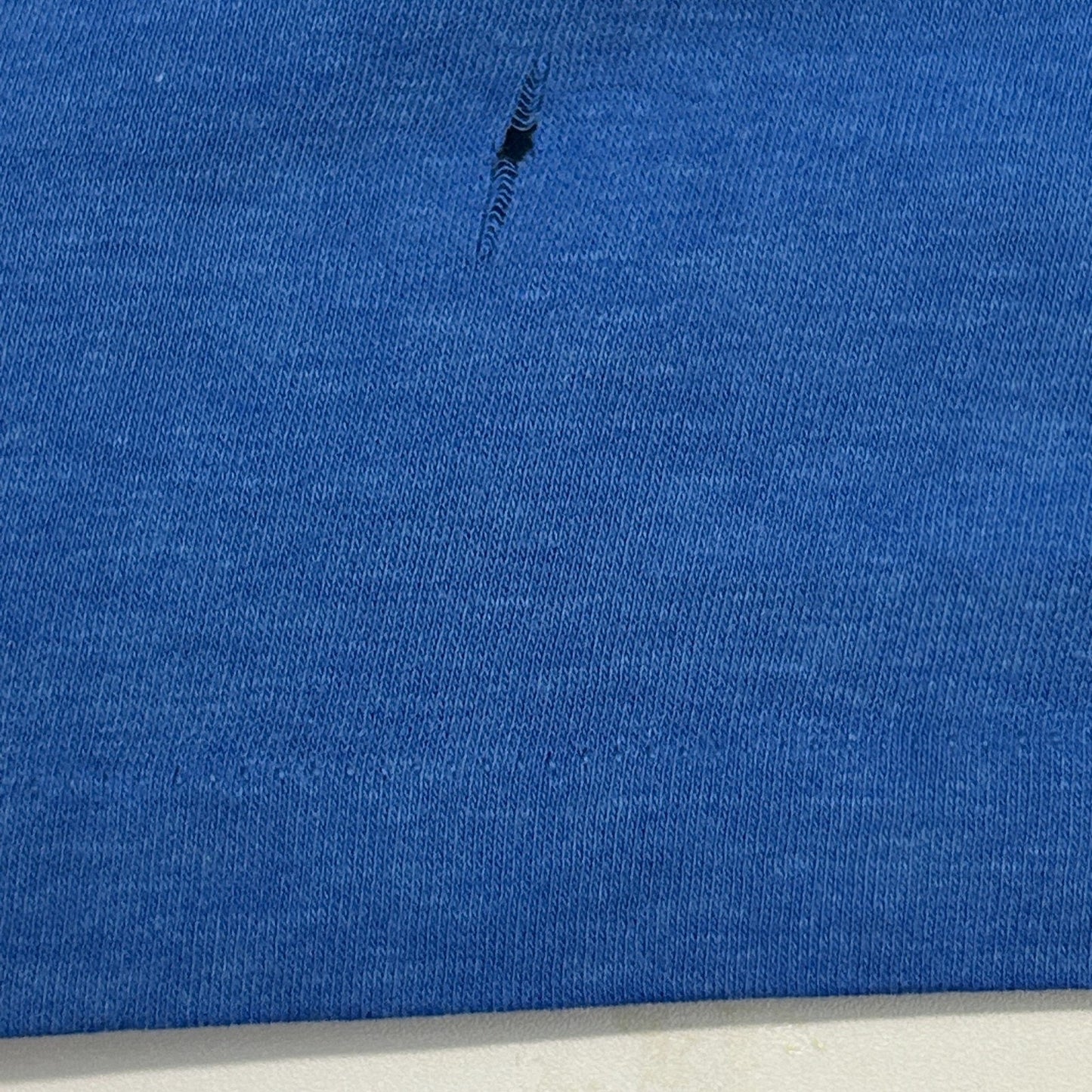 Vintage Distressed McIntyre Madness T Shirt Mens XL X-Large Blue 80s JS Browns