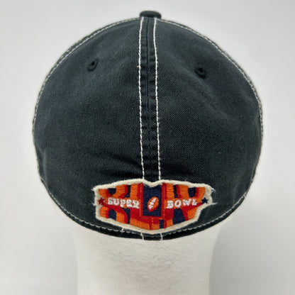 New Orleans Saints 2009 NFC Champions Hat Baseball Cap Reebok Black FlexFit OSFA