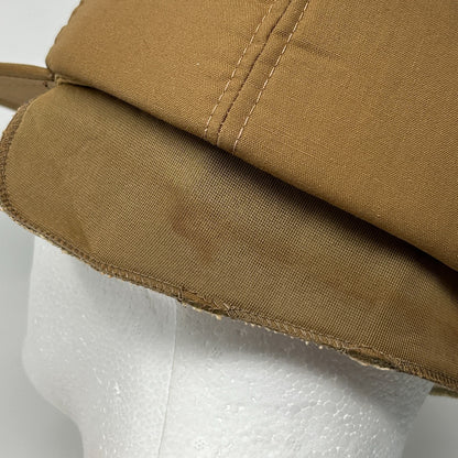 Vintage 80s Duck Hunting Hat Baseball Cap Ear Flap Hunter Brown XL X-Large