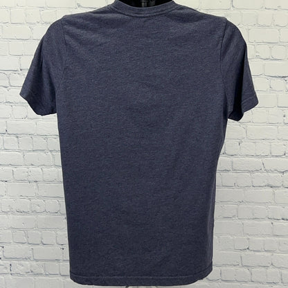 CAN/AM Hockey T Shirt Unisex M Medium Blue Canadian American Short Sleeve Tee