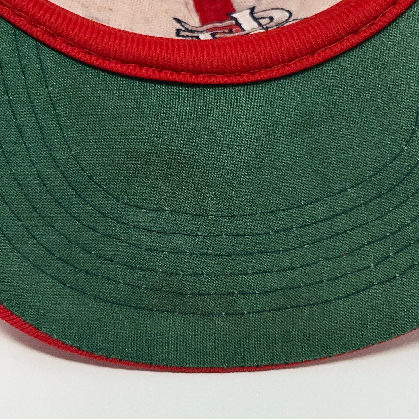 Vintage 80s St Louis Cardinals Trucker Hat Baseball Cap Amoco Oil Snapback Red