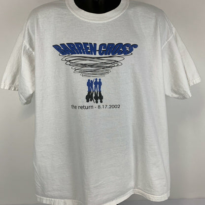 Barren Cross Christian Heavy Metal Vintage Y2Ks T Shirt X-Large Band Mens White