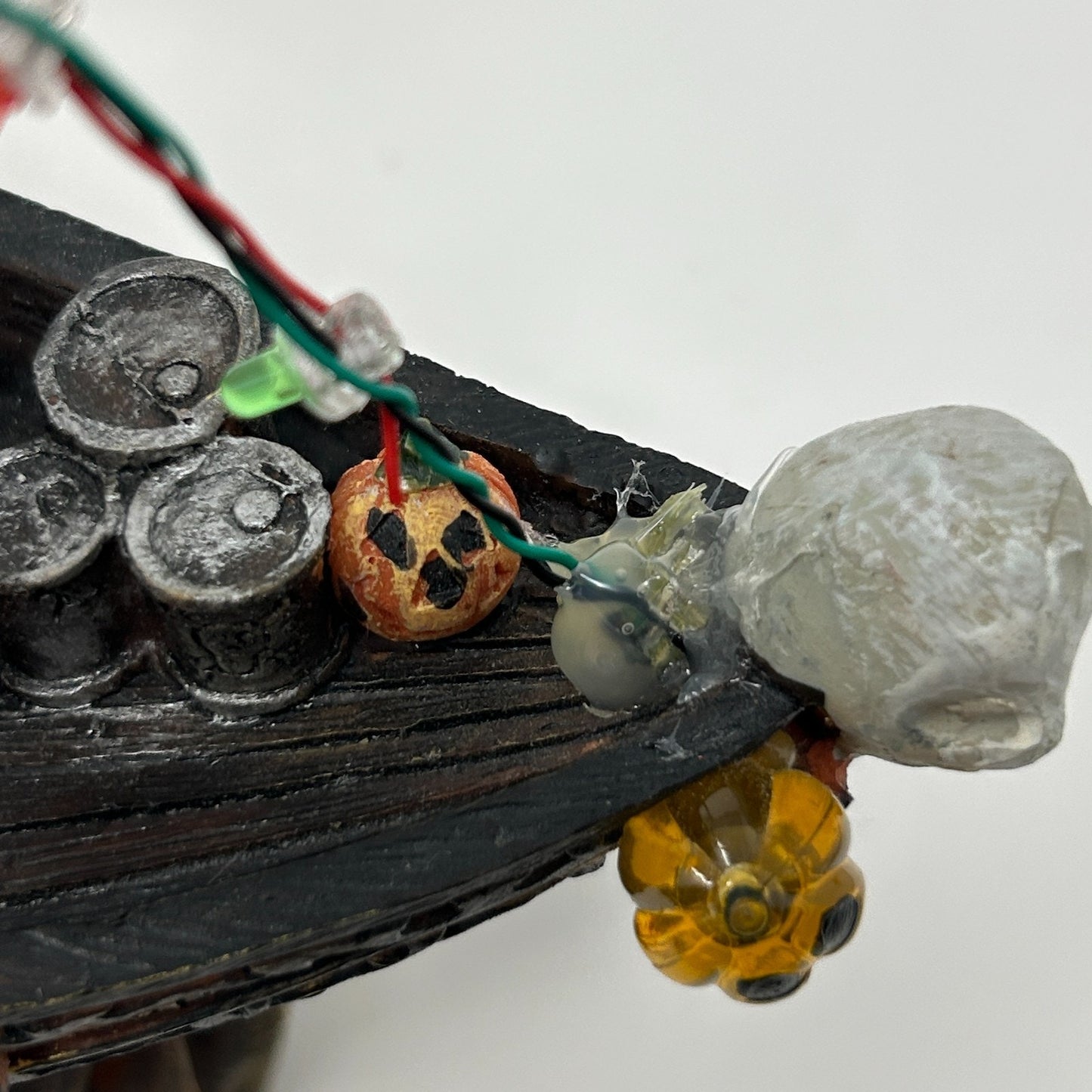 Halloween Village Pirate Ship With Motion Movement LED Lights Sea Ghost Target