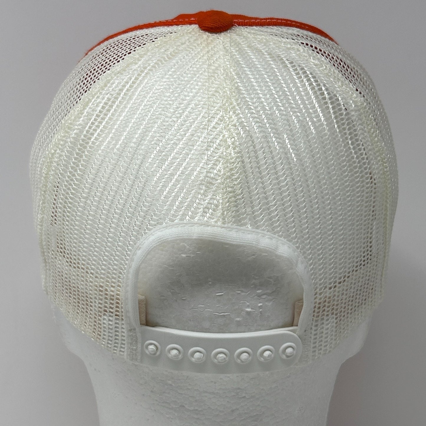 Vintage 80s Gilson Snowblowers Trucker Hat Baseball Cap Canada Snapback Orange