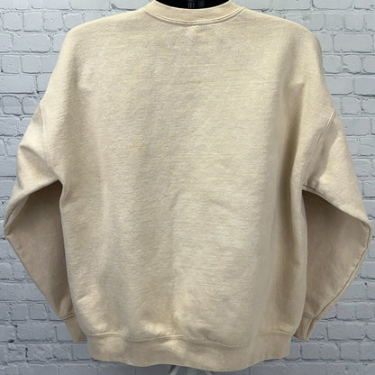 Death Row Records Doberman Dogs Crewneck Sweatshirt XL X-Large Cream Hip Hop Rap