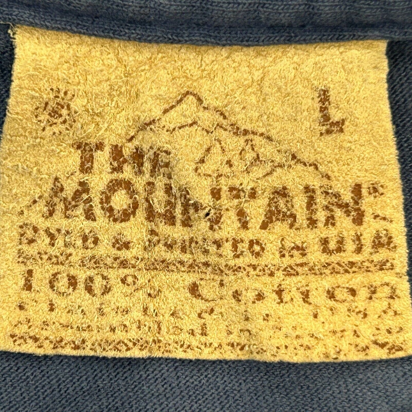 仿旧美国国旗白头鹰复古 T 恤 大号 The Mountain 男式蓝色