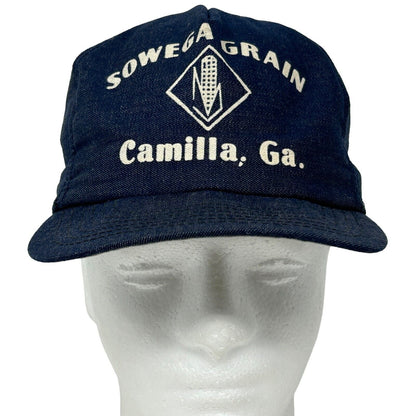 Sowega Grain Vintage 70s Hat Camilla Georgia Blue Chambray Denim Baseball Cap