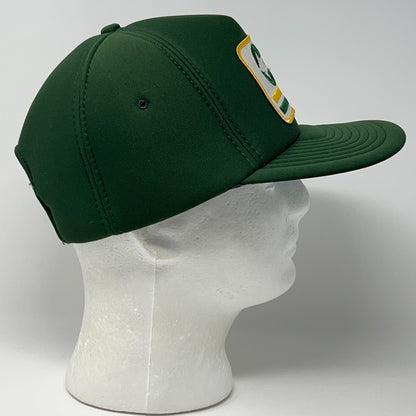 Vintage 80s MPC Patch Trucker Hat Baseball Cap Snapback Green Full Foam