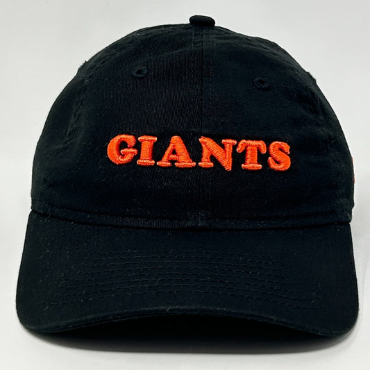 San Francisco Giants Womens Dad Hat Baseball Cap New Era Strapback 6 Panel Black - Neon Vintage