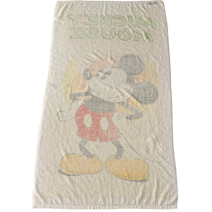 Vintage Mickey Mouse Beach Towel 80s 90s Walt Disney Disneyland Franco