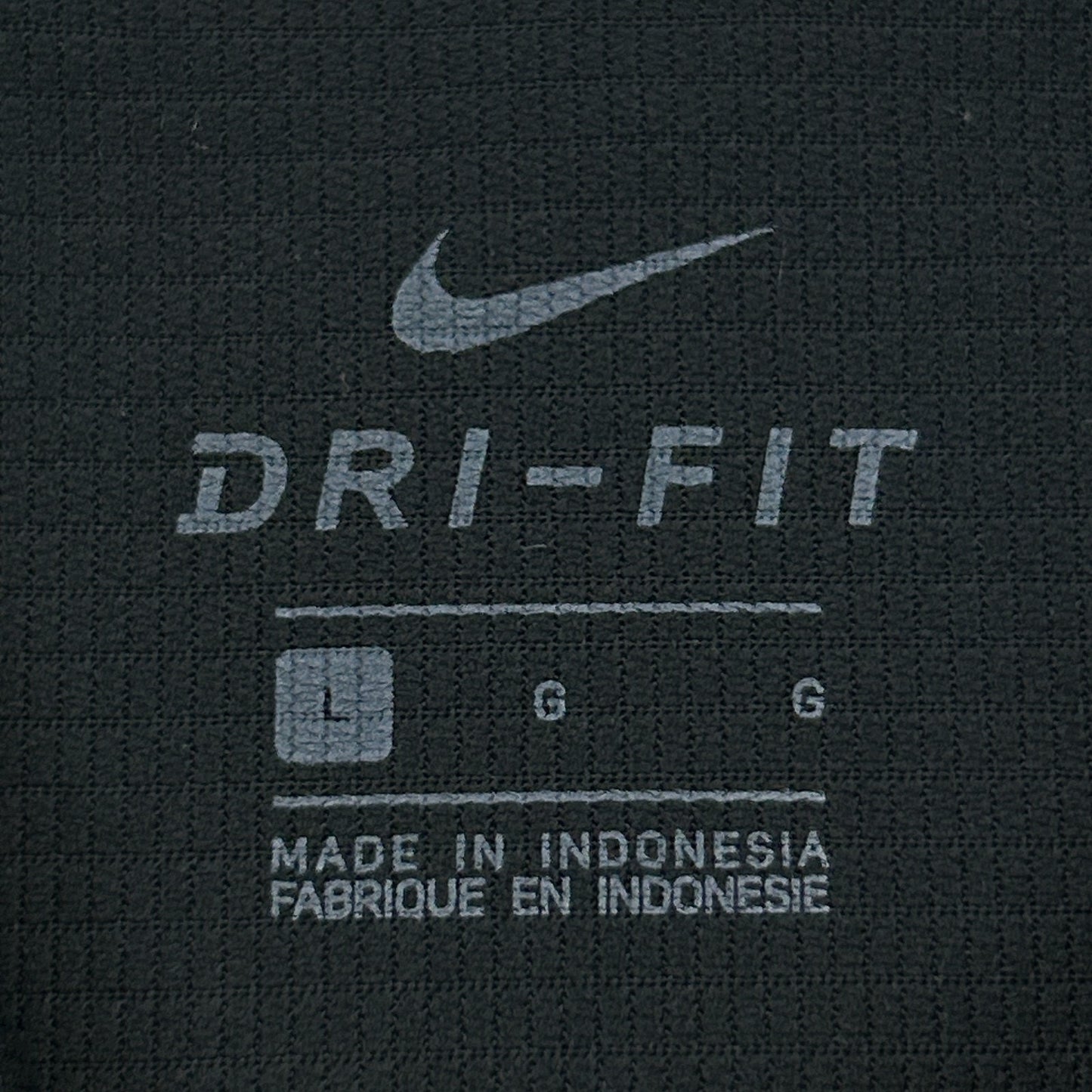 Las Vegas Raiders Polo Shirt Black NFL Short Sleeve Nike Dri Fit Mens L Large